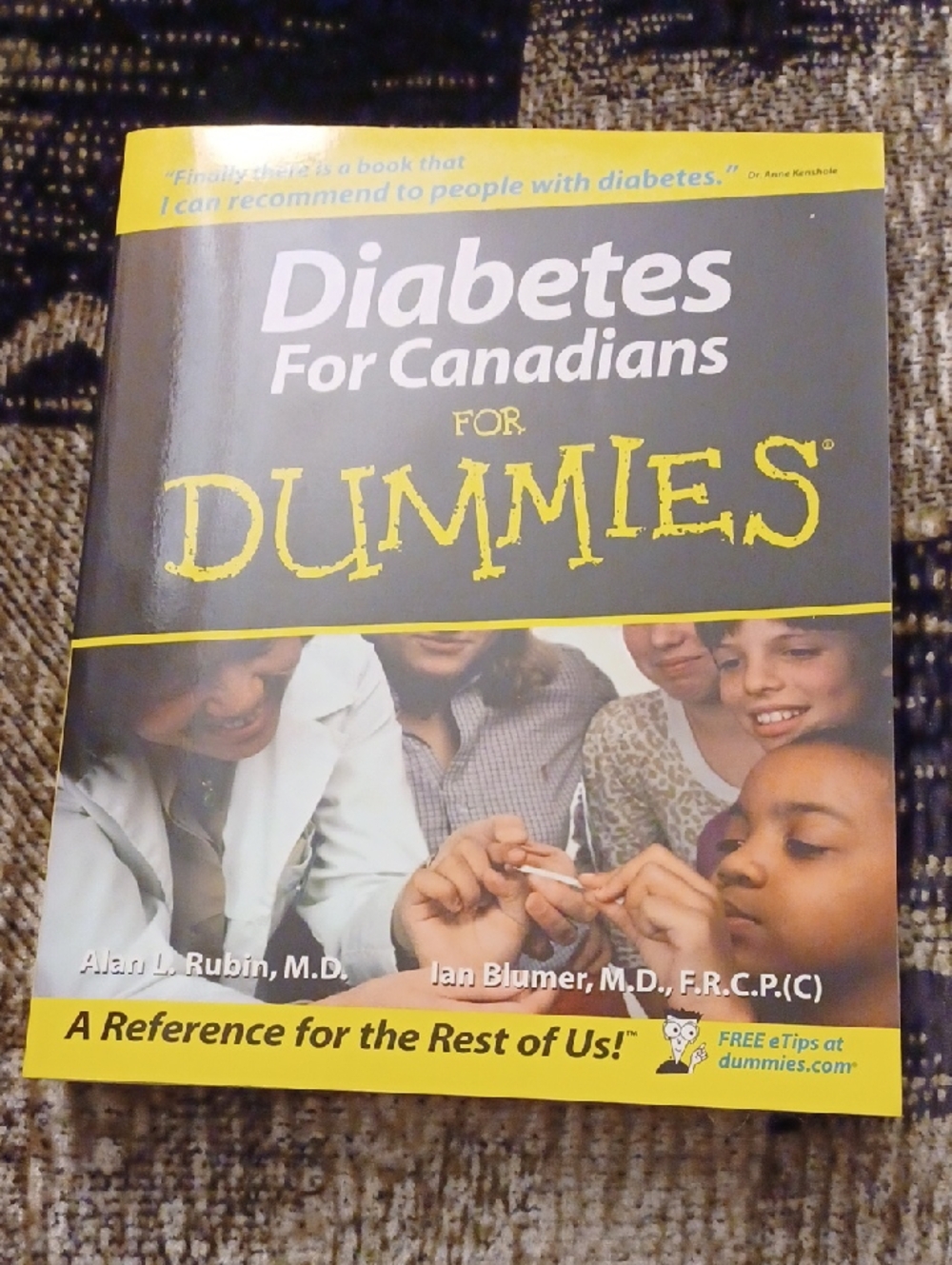 4/$80 New Diabetes For Canadians For Dummies Book